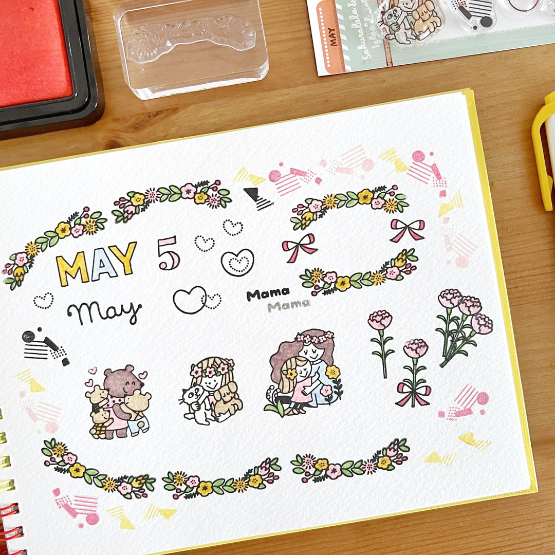 Clear Stamps - May (3" x 4")