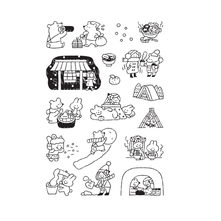 Igloo Dining 365 Clear Stamps - Nippon Fuyu (4" x 6")