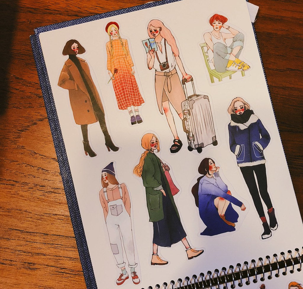 Sticker Set - Sweet Wind (140 stickers)