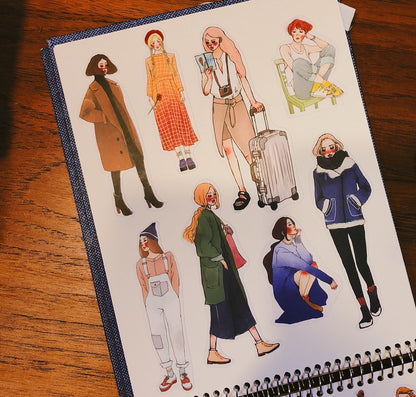 Sticker Set - Sweet Wind (140 stickers)