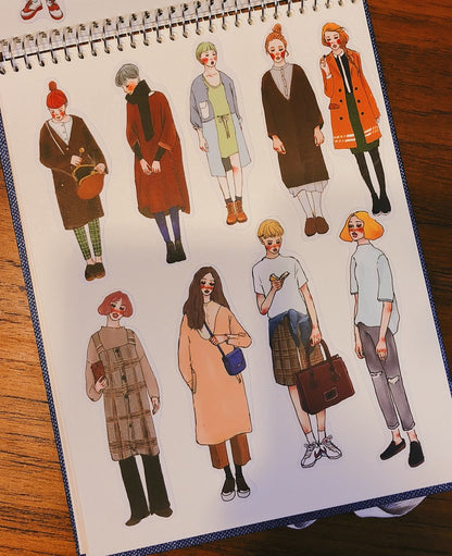 Sticker Set - Sweet Wind (140 stickers)