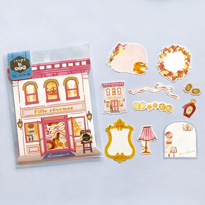 Kotorimachi Flake Stickers - Boutique