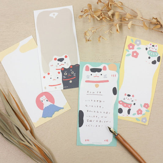 Masao Takahata Memo Pad - Beckoning Cat