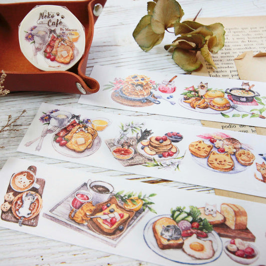 Wide Washi Tape - Kitty's Cafe