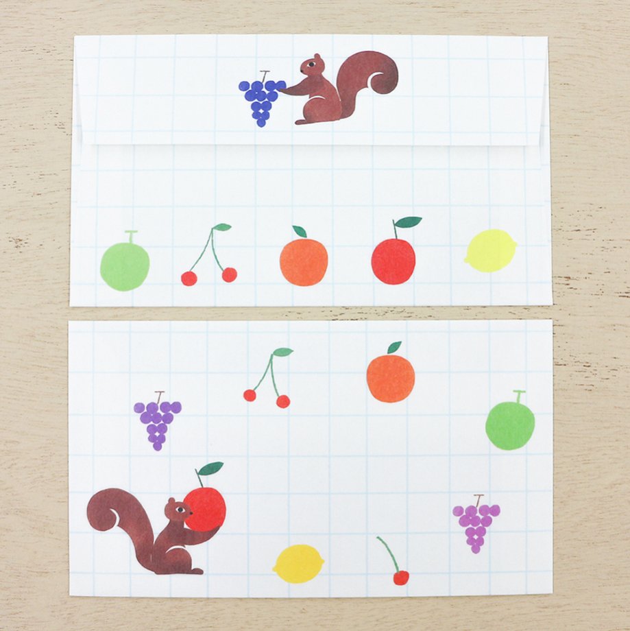 Nishi Shuku Letter Set - Fruits