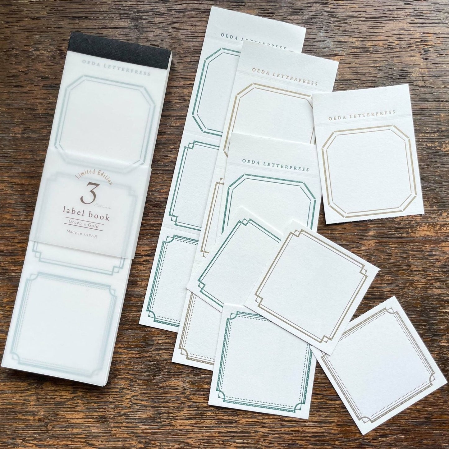 Limited Edition Letterpress 3 Patterns Label Book