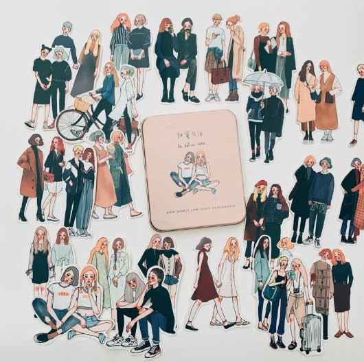 Sticker Set - You and Me (25 pieces)