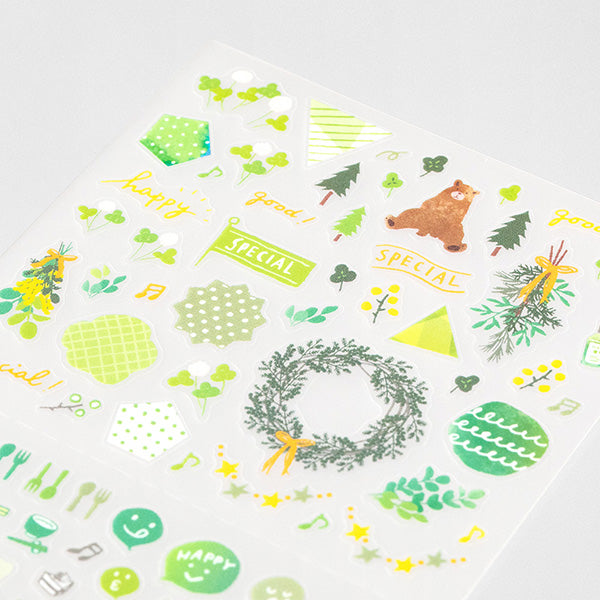 Planner Stickers - Happy Green