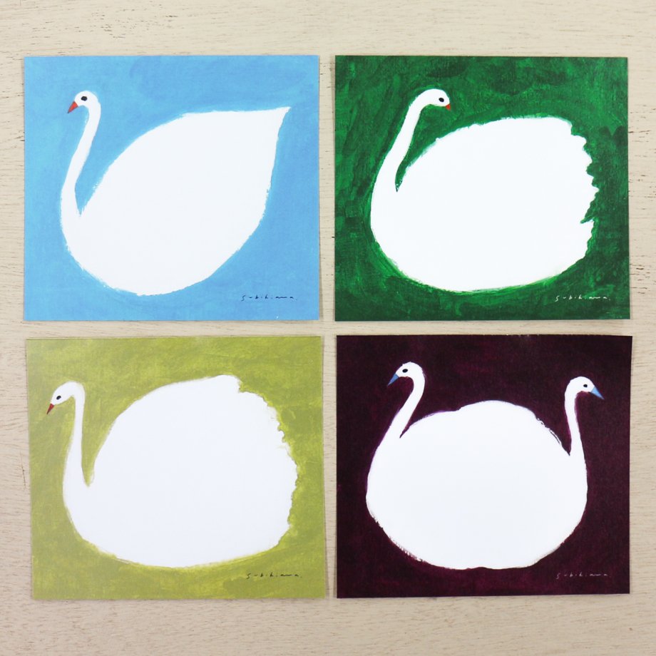 Square Memo Pad - Swan