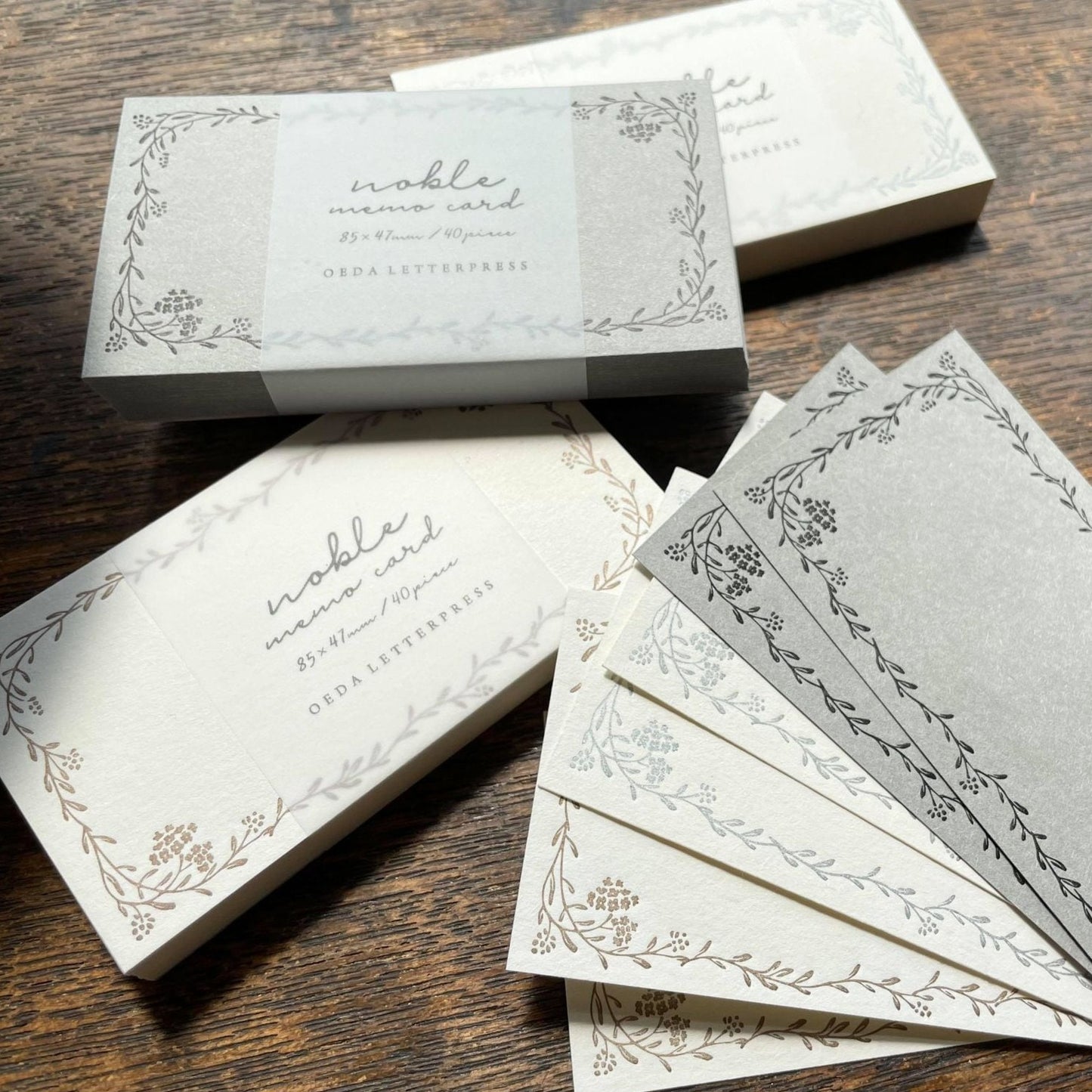 Letterpress Noble Note Cards