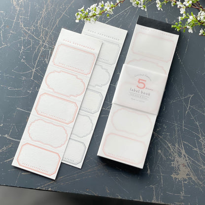 Limited Edition Letterpress 5 Patterns Label Book