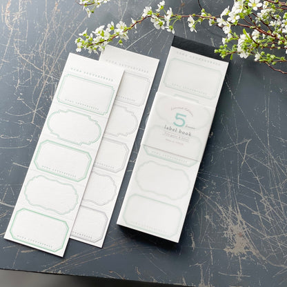 Limited Edition Letterpress 5 Patterns Label Book