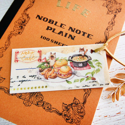 Wide Washi Tape - Kitty's Cafe