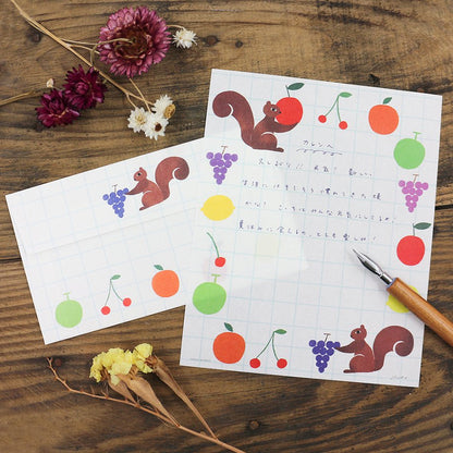 Nishi Shuku Letter Set - Fruits