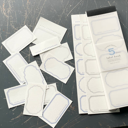 Limited Edition Letterpress 5 Patterns Label Book