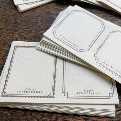 Letterpress Stickers Set