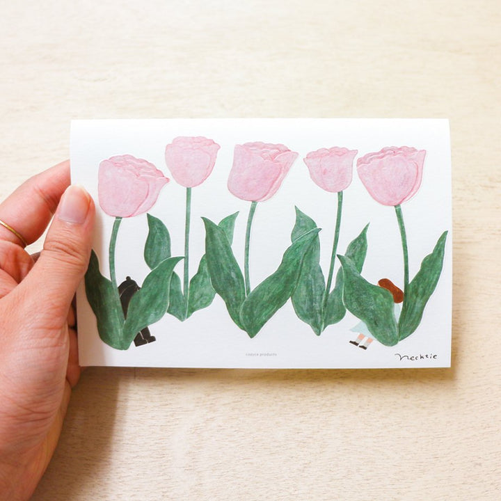 Necktie Birthday Card - Tulip