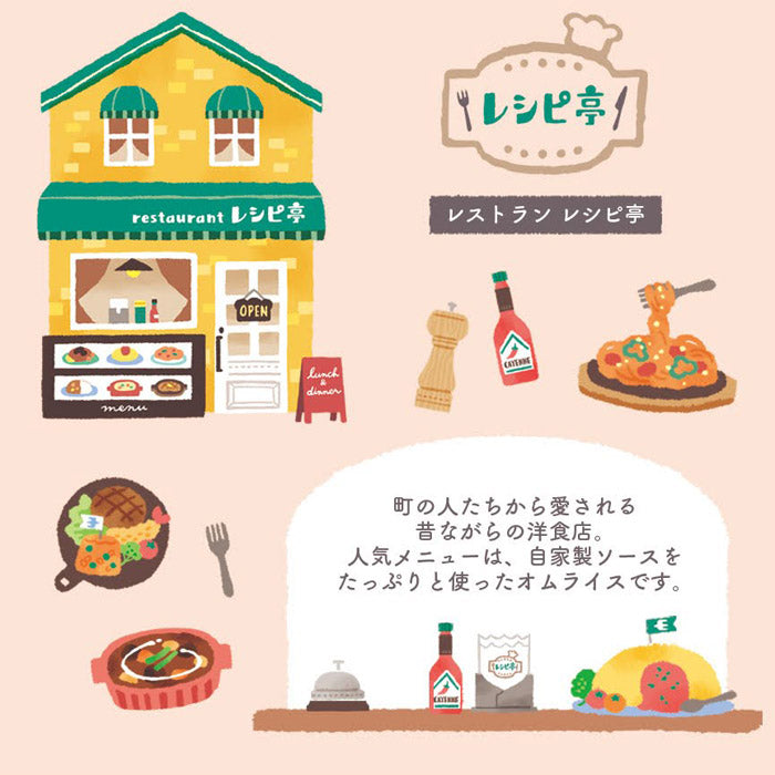 Kotorimachi Flake Stickers - Restaurant