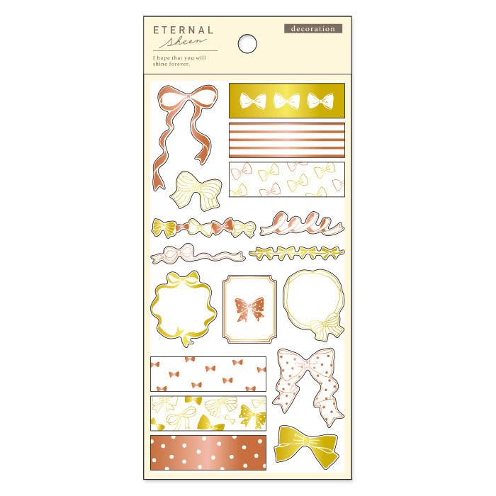 Clear Shiny Stickers - Ribbon