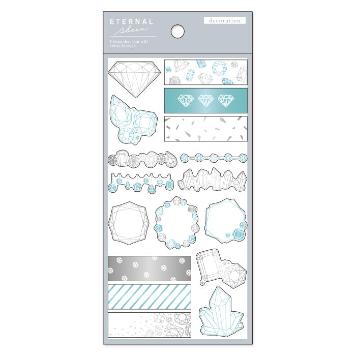 Clear Shiny Stickers - Jewel – Cute Things from Japan