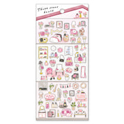 Three Stories House Stickers - Pink