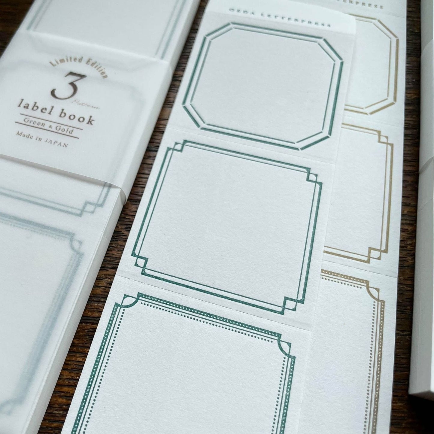 Limited Edition Letterpress 3 Patterns Label Book