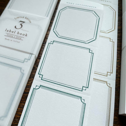 Limited Edition Letterpress 3 Patterns Label Book