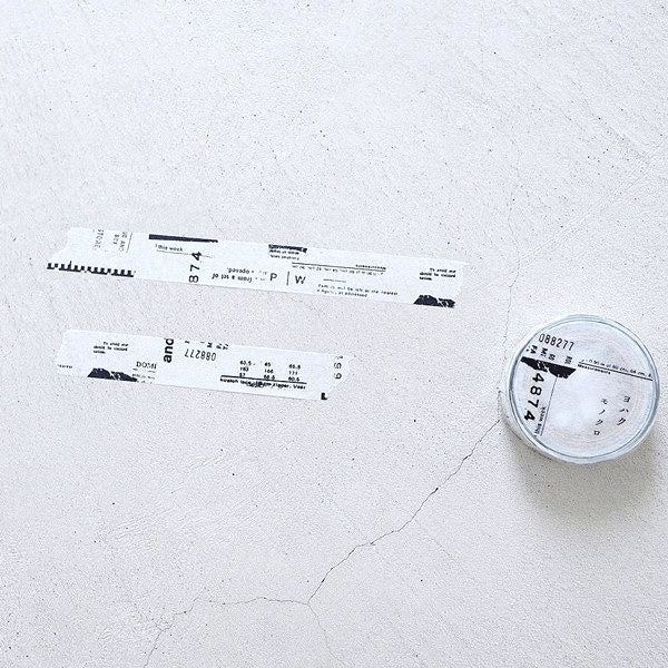 Yohaku Washi Tape - Monochrome
