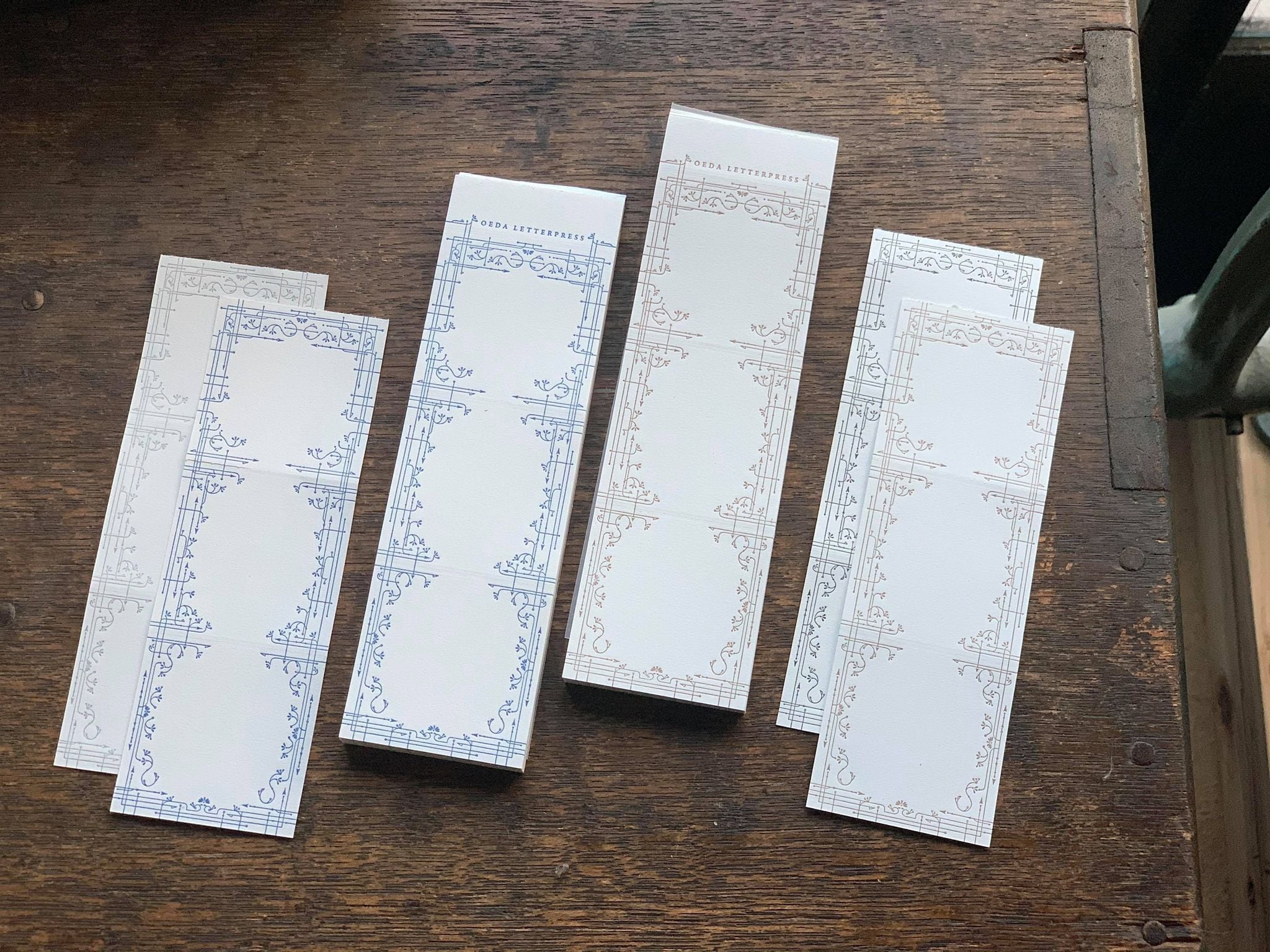 Letterpress 3 Patterns Label Book - Classic