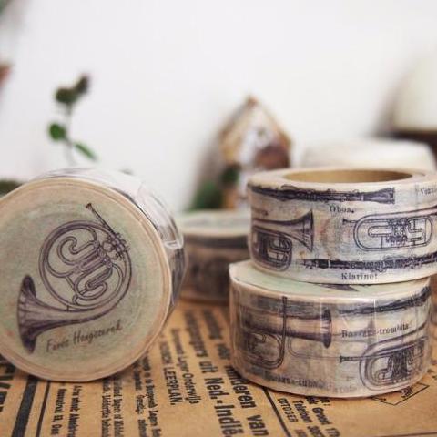 Sunny Sunday Washi Tape - Fúvós Hangszerek