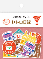 Retro Japan Flake Stickers