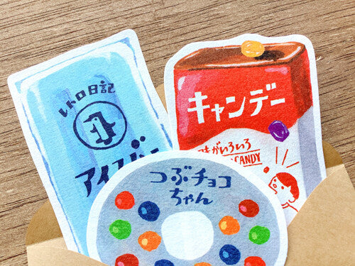 Retro Japan Letter Set - Snacks