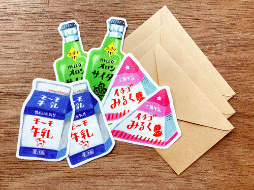 Furukawa Paper / Retro Japan Letter Set - Drinks