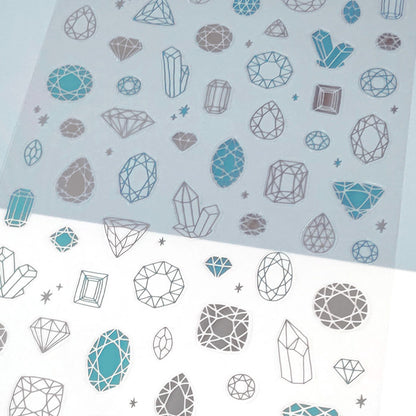 Clear Shiny Stickers - Jewel