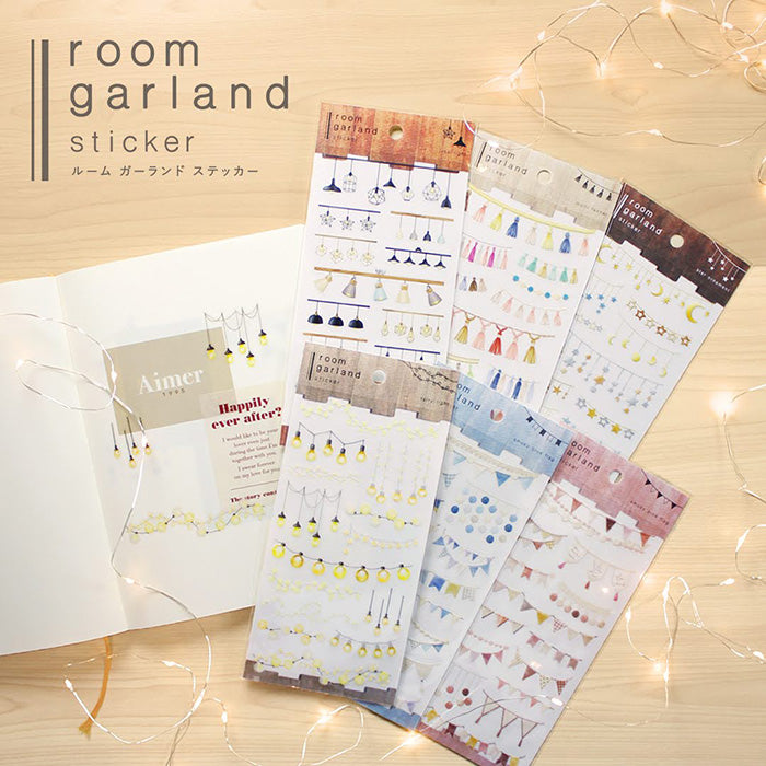 Garland Stickers - Smoky Blue