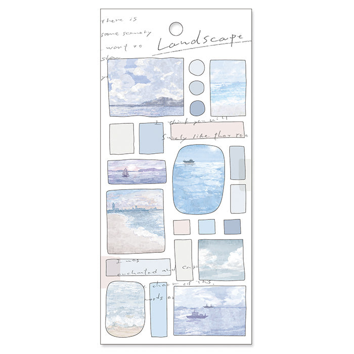 Landscape Stickers - Morning Calm (朝凪)