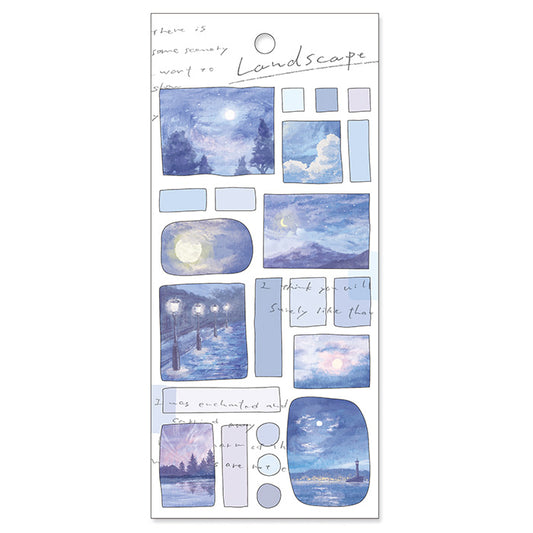 Landscape Stickers - Moon Light (月明り)