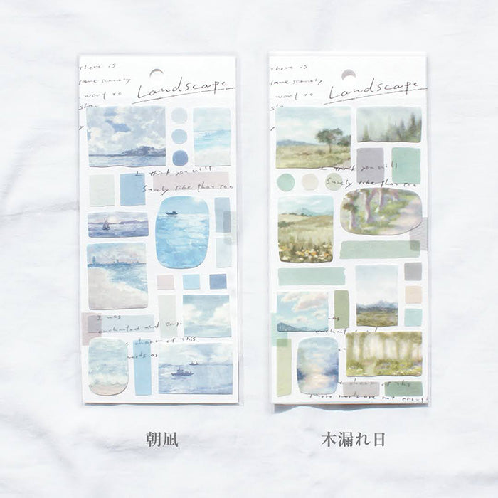Landscape Stickers - Morning Calm (朝凪)