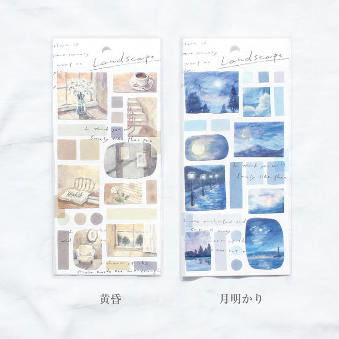 Landscape Stickers - Moon Light (月明り)