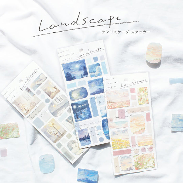 Landscape Stickers - Morning Calm (朝凪)