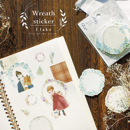 Wreath Flake Stickers - Yellow