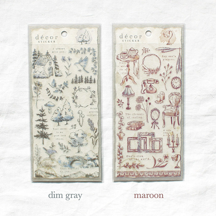 Decor Stickers - Maroon – Cute Things from Japan