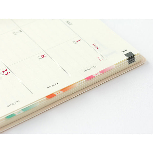 Planner Slim Index Stickers - Color Numbers