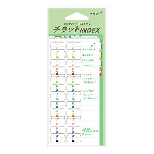 Mini Planner Index Stickers - Numbers