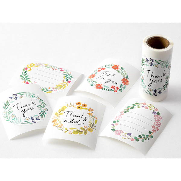 Roll Stickers - Botanical Message