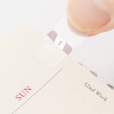 Mini Planner Index Stickers - Gray Numbers