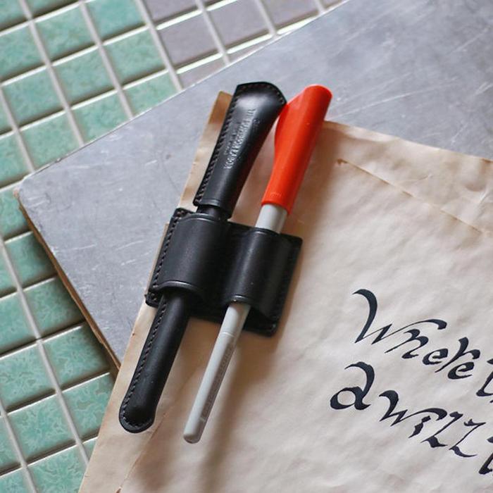 The Superior Labor / Clip Leather Pen Holder (2 holders)