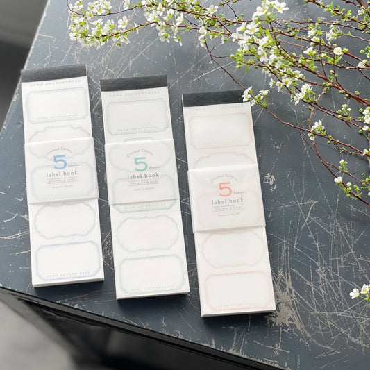 Limited Edition Letterpress 5 Patterns Label Book