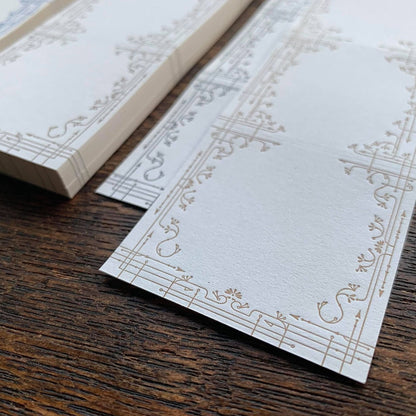 Letterpress 3 Patterns Label Book - Classic