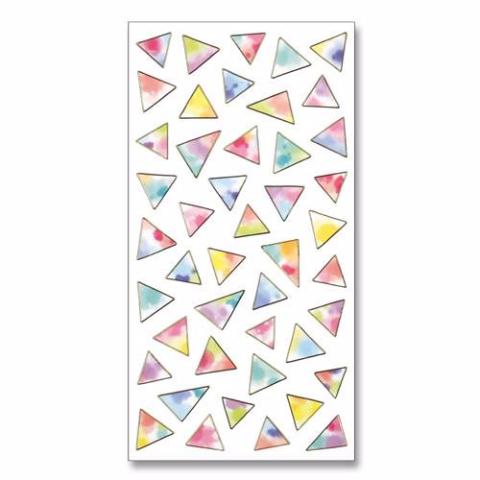 Shiny Triangles Stickers